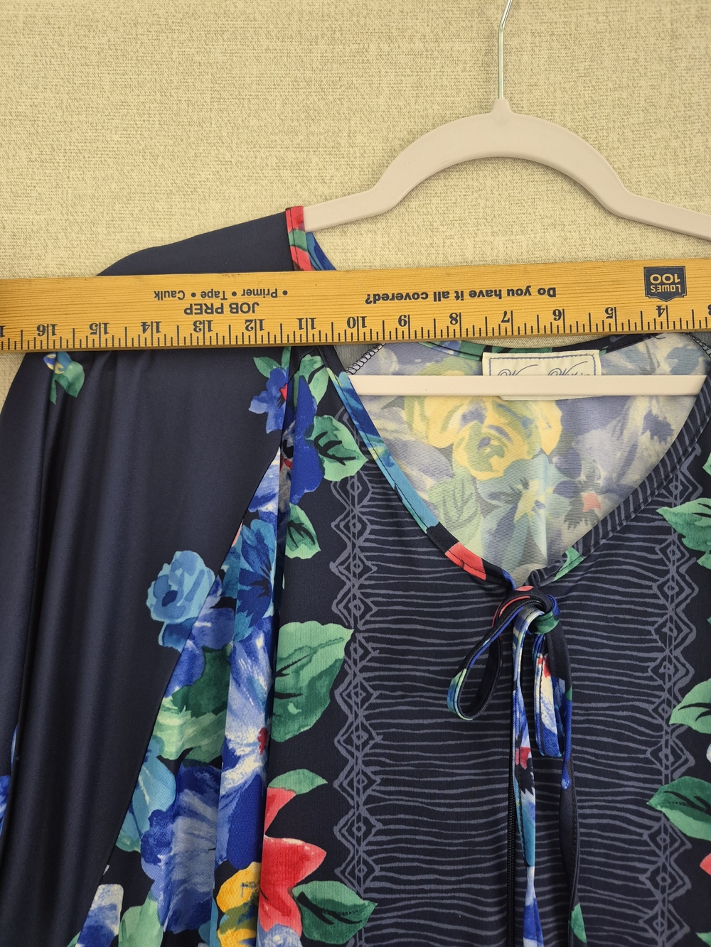 Within Floral Maxi Dress Navy Blue Colorful Flowers Short Sleeve Boho (SKU353 G) - Picture 6 of 14